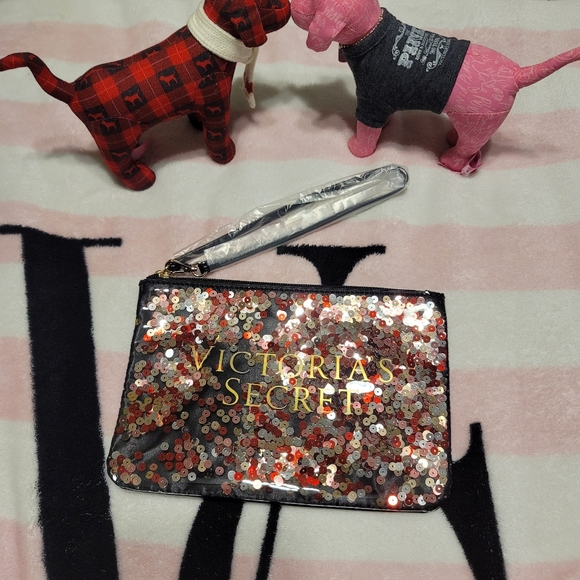 Victoria's Secret BLING Tote + Makeup Bag Set NWT - Picture 16 of 16